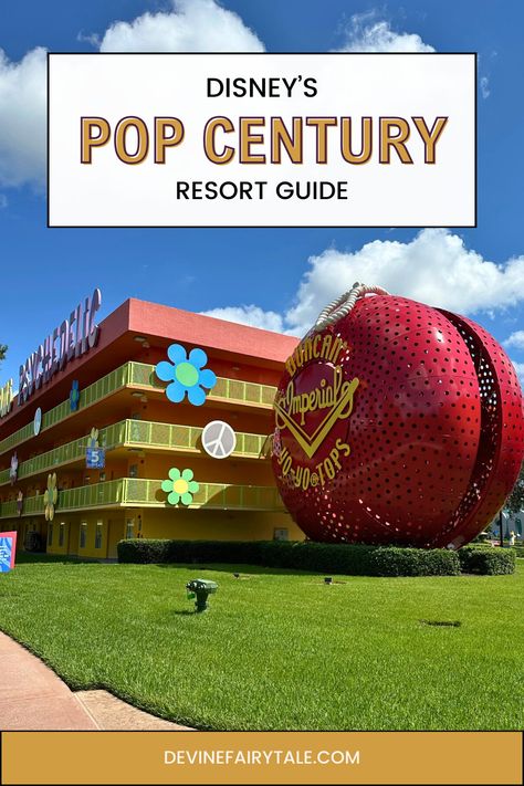 A Blast From the Past: Disney’s Pop Century Resort Pop Century Resort, Comfy Rooms, Fairytale Disney, Disney Transportation, Pop Century, Disney World Hotels, Disney Pop, Disney World Florida, Let The Adventure Begin