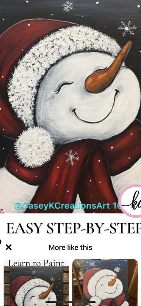 Snow Man Painting, Snowmen Paintings, Christmas Boards, Christmas Paintings On Canvas, Painting Snow, Snowman Painting, Watercolor Christmas Cards, Watercolor Christmas, Christmas Paintings