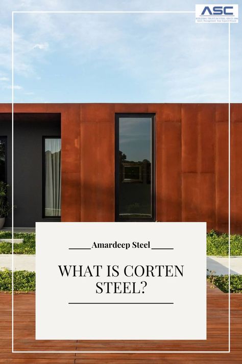 What is Corten Steel? Corten Steel Architecture, Corten Steel Facade, France Project, Cor Ten Steel, Weathered Steel, Steel Architecture, Steel Cladding, Weathering Steel, Main Gate