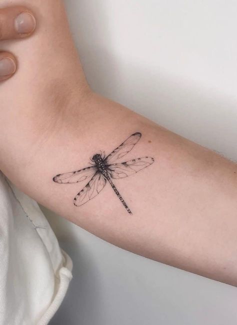 Tattoos And Their Meanings, Small Dragonfly Tattoo, Portsmouth Uk, Seahorse Tattoo, Flying Tattoo, Dragonfly Tattoo Design, Insect Tattoo, Wrist Tattoos For Women, Dragonfly Tattoo