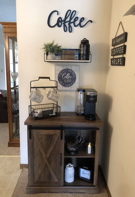 Coffee Vibes Aesthetic, Corner Coffee Bar Ideas, Coffee Bar In Kitchen, Small Coffee Bar, Bar In Kitchen, Cofee Bar, Coffee Bar Ideas Kitchen Counter, Coffee Vibes, Kellie Pickler