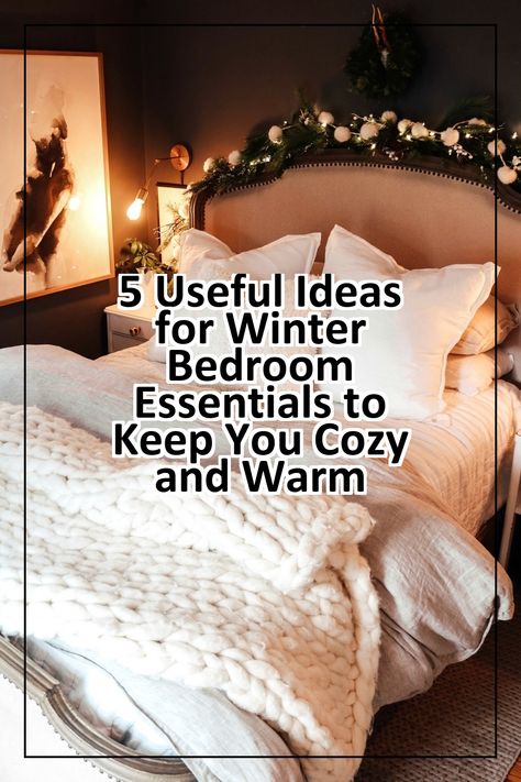 Transform your space with our top 5 useful ideas for winter bedroom essentials that will keep you cozy and warm all season long. Discover must-have items that enhance comfort and style, from plush blankets to thermal curtains. Embrace the chill with these thoughtful additions that create a snug retreat. Perfect for those long winter nights, these essentials will help you create a serene and inviting bedroom atmosphere. Explore now for a winter haven! Winter Bedding Cozy Bedroom Ideas, Winter Bedding Cozy, Winter Bedroom Aesthetic, Bedding Cozy, Bedroom Atmosphere, Cozy Bedroom Ideas, Inviting Bedroom, Winter Bedroom, Useful Ideas