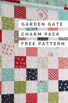 2 Charm Pack Quilts, Charm Pack Baby Quilt Patterns Free, Missouri Quilt Tutorials, Charm Pack Patterns, Baby Quilt Patterns Easy, Diy Picnic, Simple Quilts, Charm Pack Quilt Patterns, Charm Quilts