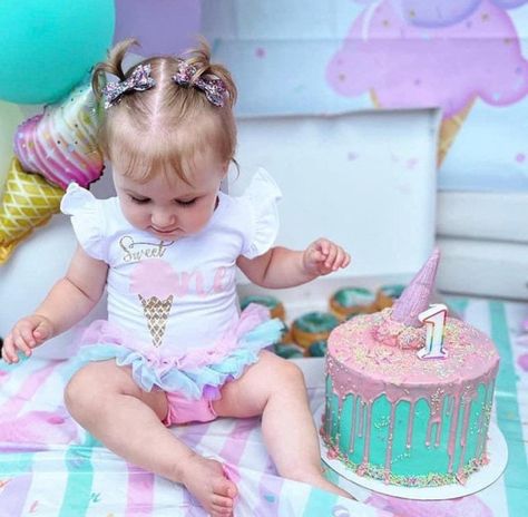 Sweet One Birthday Cake Smash, Sweet Caroline Birthday Theme, Sweet One Outfit, Sweet One Smash Cake Girl, Sweet One Birthday Photoshoot, Sweet One First Birthday Cake Smash, She’s A Sweet One Birthday, Sweet One Centerpieces, Sweet One Photo Shoot