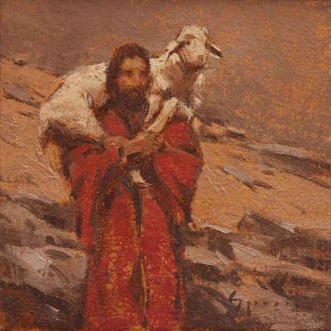 Biblical Artwork, Jesus Artwork, Pictures Of Christ, Good Shepherd, Jesus Christ Art, Jesus Wallpaper, Jesus Painting, The Good Shepherd, Biblical Art