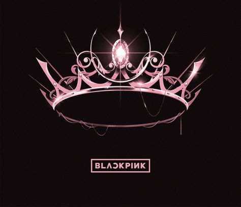 Blackpink Crown, Crown Painting, Black Pink Background, Pink Crown, Crown Tattoo, Park Rosé, Crown Logo, Black Crown, Amazing Art Painting