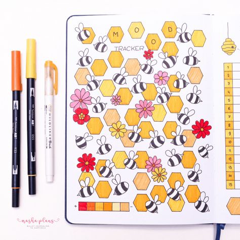 Journal Mood Tracker Ideas, Yearly Tracker, Mood Tracker Ideas, Journal Hacks, Bullet Journal Mood Tracker, Journal Mood Tracker, Mood Tracking, April Bullet Journal, Year In Pixels