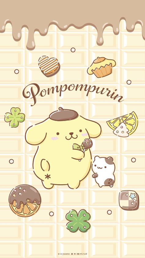 Pochacco Icons, Pompom Purin, Cute Iphone Wallpaper Tumblr, Sanrio Pompompurin, Money Wallpaper Iphone, Cricut Christmas Ideas, Jelly Wallpaper, Walpaper Hello Kitty, Pom Pom Purin