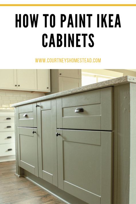 In this post, it will tell you how to paint IKEA cabinets and how well they hold up. #DIY #kitchenremodel #paintingcabinets #IKEAcabinets Ikea Kitchen Painted Cabinets, Painted Ikea Cabinets, How To Paint Over Painted Cabinets, How To Paint Ikea Kitchen Cabinets, Painted Ikea Kitchen Cabinets, How To Paint Ikea Cabinets, Painted Cupboard Ideas, Painting Ikea Cabinets, Best Paint For Ikea Furniture