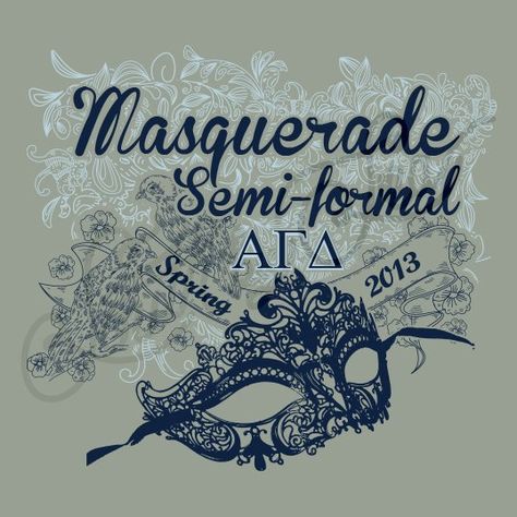 Sorority Social Alpha Gamma Delta Masquerade Semi Formal Mask South By Sea Formal Party Themes, Sorority Formal Themes, Semi Formal Themes, Masquerade Formal, Formal Themes, Trendy Bachelorette Party, Sorority Tshirt Designs, Sorority Socials, Masquerade Theme