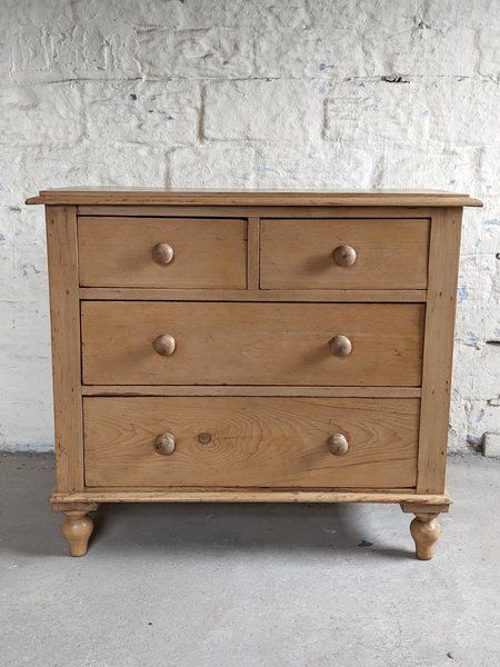 Vinterior | Vintage Furniture: Midcentury, Antique & Design Furniture Pine Chest Of Drawers, Pitch Pine, Dove Tail, Pine Chests, Antique Chest, Set Of Drawers, Chests Of Drawers, Good Dates, Antique Design