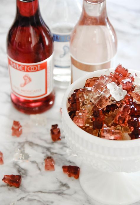 Wine Gummy Bears | Home On Oak Gummy Bear Recipe With Jello, Wine Gummy Bears, Alcohol Gummy Bears, Christmas Party Menu, Homemade Gummy Bears, Yummy Cocktails, Gummies Recipe, Alcoholic Desserts, Homemade Liquor