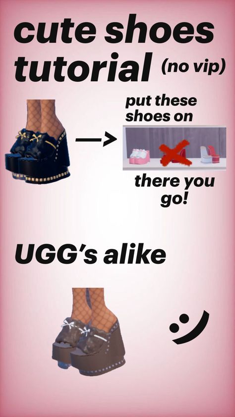 no vip, shoes, tutorial, cute, uggs, dti, dress to impress Dti Shoes Non Vip, Dti Shoe Hacks No Vip, Dti Shoes Non Vip Hack, Dress To Impress Tutorial, Cinnamoroll Image, Shoes Tutorial, Cute Uggs, Outfit Hacks, Dti Hacks