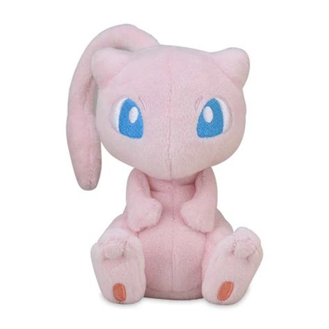 Mew Sitting Cuties Plush - 4 1/2 In. | Pokémon Center Official Site Gible Pokemon, Mew Plush, Adorable Plushies, Mew Pokemon, 151 Pokemon, Pokemon Merchandise, Pokemon Mew, Pokemon Dolls, Mythical Pokemon