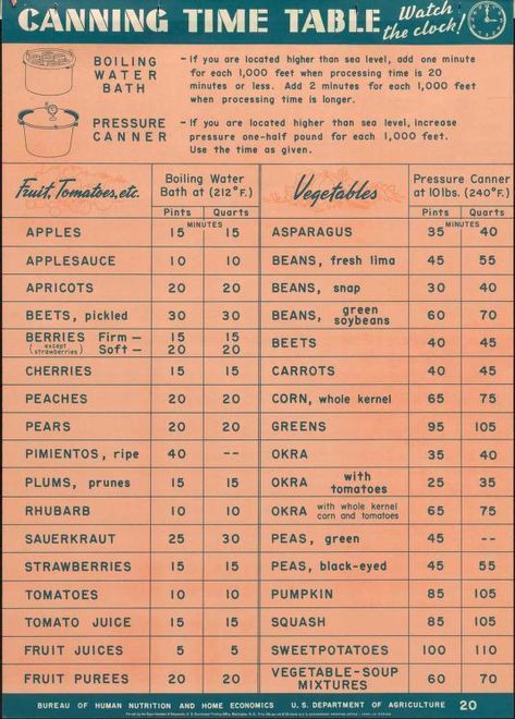 Water Bath Canning Food List, Pressure Canning Times Chart, First Time Canning, Monthly Canning Schedule, Pressure Canning Time Chart, Canning Times Chart, Water Bath Canning Time Chart, Canning Calendar, Canning Storage Ideas