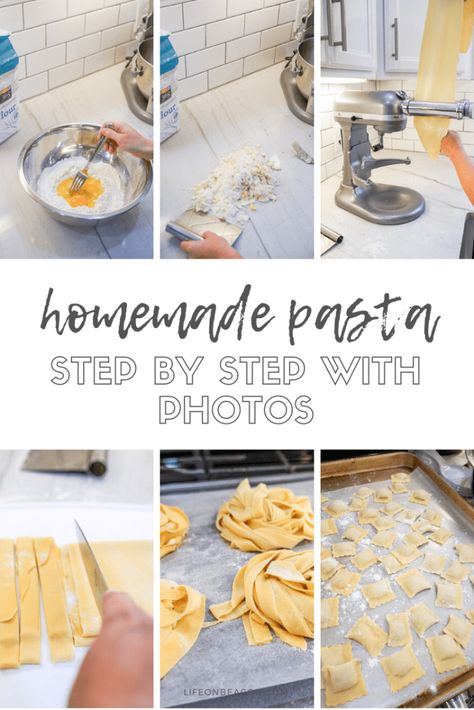 Homemade Pasta Kitchenaid, Kitchenaid Stand Mixer Recipes, Making Homemade Pasta, Make Homemade Pasta, Stand Mixer Recipes, Fresh Pasta Recipes, Homemade Pasta Dough, Kitchenaid Pasta, Pasta Dough Recipes