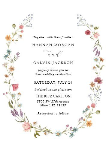 Wildflower Invitation, Best Wedding Invitations, Wildflower Wedding Invitations, Wedding Invitations Zazzle, Wedding Menu Cards, Fun Wedding Invitations, 40th Birthday Parties, Wildflower Wedding, Creative Instagram Stories