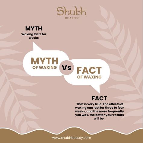 Waxing Vs Shaving, Myth Vs Fact, Hair Myth, Beauty Myth, Myth Busters, Beauty Design, Unwanted Hair, Ingrown Hair, Book An Appointment