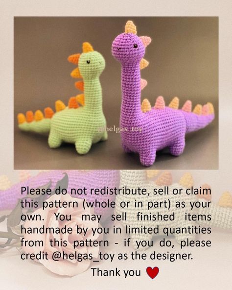 I did it, my #dinopattern is ready🦕🎉🥳 Glad to share it with you guys 🧸🧶❤️ Would be happy if you tag me 🌸 ⚠️сс - sl st - slip stitch Dear… | Instagram Crochet Panda, Crochet Dinosaur, Pattern Store, Shawl Crochet Pattern, Crochet Patterns For Beginners, Amigurumi Free, Amigurumi Free Pattern, Slip Stitch, Mario Bros