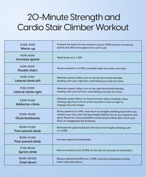 A 20-Minute Stair Climber Workout For Cardio and Strength | POPSUGAR Fitness Stair Climber Benefits, Climber Workout, Stair Climber Workout, Stairmaster Workout, Get Fit At Home, Fit At Home, Stair Climber, Don't Sleep, Cardio Equipment