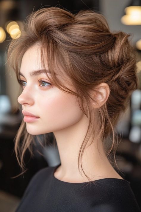 23 Fabulous Hairstyles For Big Foreheads That You'll Love Big Forehead Confidence, Hairstyles For High Forehead Women, Updo For Big Forehead, Updos For Big Foreheads, Hairstyle For Wide Forehead, Hairstyle For Large Forehead, Cute Hairstyles For Big Foreheads, Bangs For Big Forehead, Hair For Big Foreheads