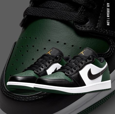 Air Jordan 1 Low Green, Nike Jordan 1 Low, Jordan 1 Low Green, Nike Jordan 1, Perfect Sneakers, Jordan Shoes Girls, Jordan Shoes Retro, Shoes Heels Classy, Nike Shoes Outfits