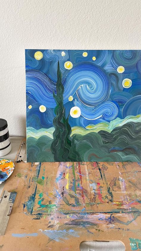 Swirly Painting, Swirl Painting, Painting Starry Night, My Youtube Channel, Painting Ideas, Starry Night, Youtube Channel, Get It, Swirl