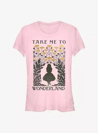 Disney Alice In Wonderland Take Me To Wonderland Girls T-Shirt, Book Illustration Design, To Wonderland, Disney Alice In Wonderland, Merch Store, Disney Alice, Girls T Shirt, Book Illustration, Hot Topic, Girls Tshirts