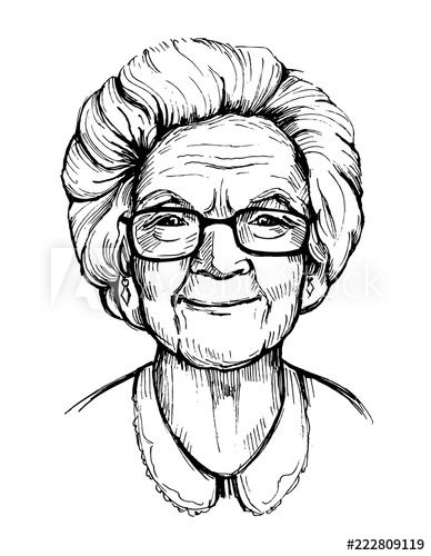 Old Woman Face Drawing, Lady Face Drawing, Old Woman Face, Marvel Tattoo Sleeve, Woman Line Drawing, Cartoon Art Drawing, Human Body Drawing, Female Face Drawing, Lady Face