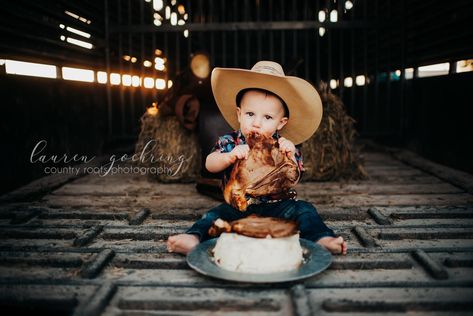 Steak Smash 1st Birthday, One Year Old Western Birthday, Steak First Birthday Pictures, Steak Smash Photoshoot, How The West Was One Cake, Steak Smash First Birthday, Steak Smash, Cattle Pictures, Cowboy First Birthday