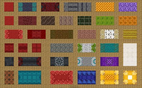 Minecraft Rug Designs In Game, Cute Minecraft Carpet Ideas, Minecraft Hallway Floor Designs, Carpet Designs Minecraft, Carpet Ideas Minecraft, Minecraft Rug Ideas, Minecraft Block Palette Mangrove, Minecraft Carpet Ideas, Minecraft Glazed Terracotta Pattern