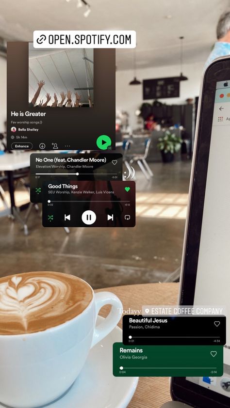:)) #coffee #coffeelover #jesus #spotify #vsco #instastory Songs For Coffee Story, Jesus Passion, Worship Songs, Coffee Company, Insta Stories, Story Ideas, Insta Story, Ig Story, Coffee Lover