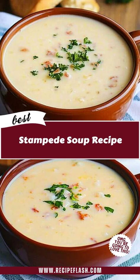 Indulge in the deliciousness of Stampede Soup Recipe! This vibrant and hearty soup is loaded with vegetables and protein, making it a fulfilling choice for lunch or dinner. Ideal for meal prep, it’s a nutritious option that’s sure to please everyone at the table. Get your spoon ready for this tasty treat! Stampede Soup, With Cornbread, Hearty Soup, Veggie Soup, Favorite Comfort Food, At The Table, Hearty Soups, Filling Recipes, Easy Food To Make