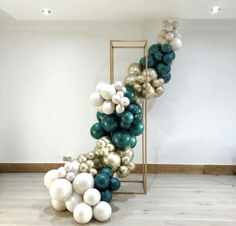 Ballon Arch Back Drop, Gold Balloons Decorations, Balloon Arch Frame, 60th Birthday Decorations, 50th Birthday Party Decorations, Traditional Wedding Decor, Birthday Balloon Decorations, Balloon Centerpieces, Balloon Backdrop