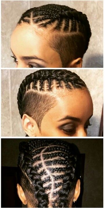 Cornrows w/ Shaved Sides Cornrows With Shaved Sides, Styles Of Braids, Ghana Braids Cornrows, Ghana Braids Hairstyles, Braids With Shaved Sides, Braids Cornrows, Shaved Hair Designs, Shaved Side Hairstyles, Ghana Braids