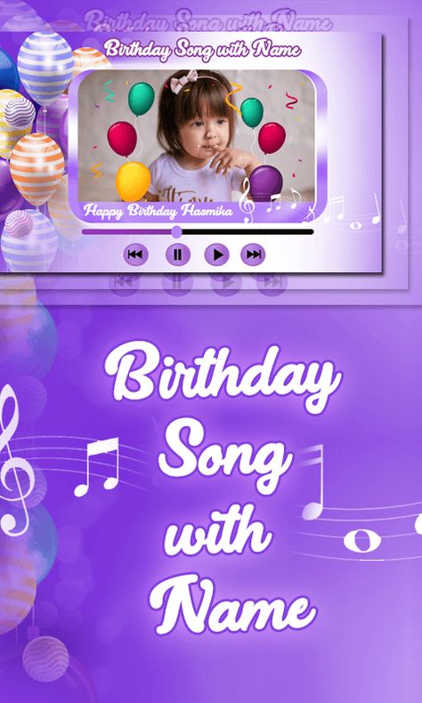 Birthday Song With Name - Android App + Admob + Facebook Integration Preview - CodeCanyon Musical Birthday Wishes Songs, Happy Birthday Wishes Song Videos, Happy Birthday To Friend, Birthday To Friend, Happy Bday Song, Happy Birthday Love Cake, Best Birthday Songs, Happy Birthday Song Download, Song Birthday