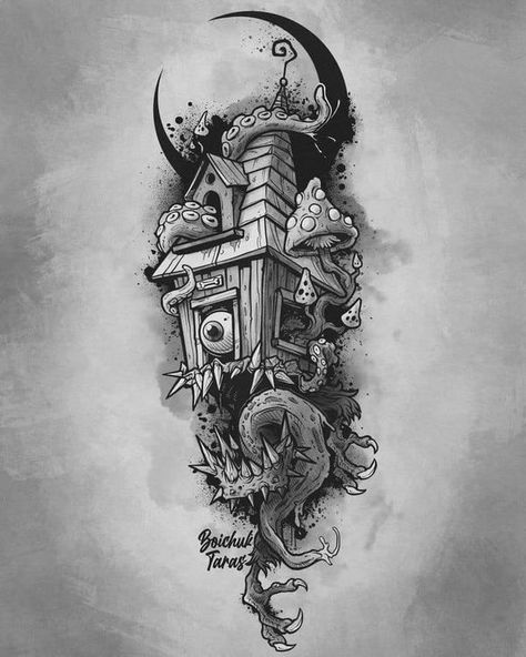 Blackwork Tattoo Design Ideas, Tattoo Art Drawings Sketches, Dollar Tattoo, Sternum Tattoo Design, Painting Procreate, Evil Tattoo, Black Art Tattoo, Blackwork Designs, Comic Tattoo