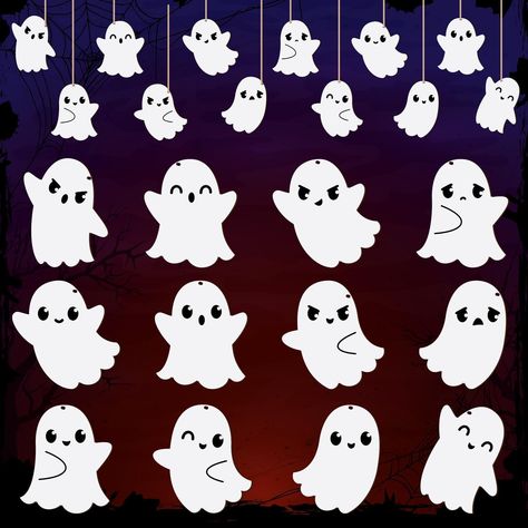 PRICES MAY VARY. 【Adequate Quantity】: You will get 24 pieces of 12 different styles of Halloween ghost decorations, 2 pieces of each style, enough quantity and style to decorate your Halloween party and add more festive atmosphere to your celebration 【Trustworthy Materials】: These ghost hangings are made of wood, beautifully crafted, smooth and flat surface, no burrs, will not easily scratch your skin, sturdy and not easy to break, can be used for a long time. 【Easy to Hang】:Halloween wooden han Wooden Halloween Decorations, Wooden Ghost, Halloween Tree Decorations, Decor With Ropes, Halloween Ghost Decorations, Ghost Decoration, Halloween Geist, Wooden Tags, Ornament Hooks