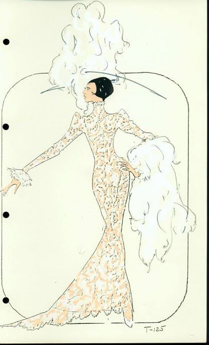 Pete Menefee, Vintage Showgirl, Frida Kahlo Illustration, Costume Design Sketch, Tree Sketch, Historical Eras, Tree Sketches, Custom Costumes, Fashion Illustration Vintage