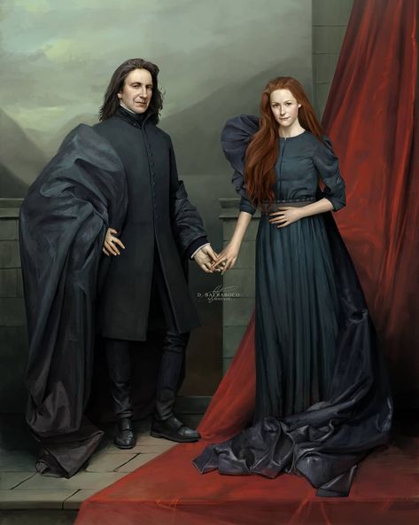 "Always." The couple that never was, #AlanRickman and #GeraldineSomerville - Severus Snape and Lily Evans-Potter. Digital painting inspired… Snape Y Lily, Geraldine Somerville, Fanart Harry Potter, Lily Evans Potter, Film Harry Potter, Snape And Lily, Snape Harry Potter, Harry Potter Severus, Harry Potter Severus Snape