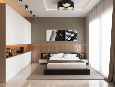 Bedroom Bed Design, Modern Bedroom Design, Large Bedroom, Minimalist Bedroom, Design Case, Luxurious Bedrooms, 인테리어 디자인, Interior Design Bedroom, Small Bedroom