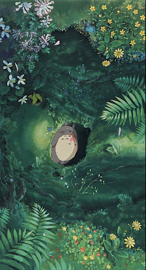 My Neighbor Totoro, Background Wallpaper, Green, Animals