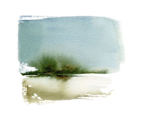 Simple Watercolor Abstract, Simple Landscape Art, Abstract Watercolor Art Inspiration, Minimalist Watercolor Painting, Contemporary Watercolor Art, Watercolour Prints, Modern Watercolor Art, Canadian Prairies, Watercolor Art Landscape