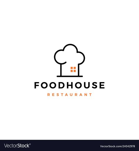 Resturant Logo Design Ideas, Food House Logo, Logo Design Inspiration Restaurant, Cook Logo, Resturant Logo, Catering Logo, Food House, Cooking Logo, Food Logo Design Inspiration