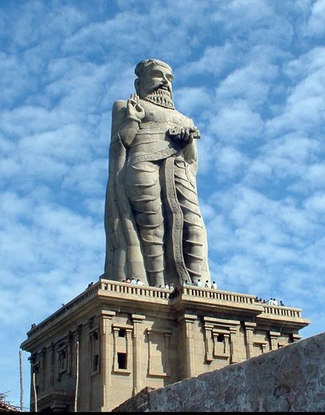 Thiruvalluvar Statue, Kanyakumari, Temple Pictures, Baba Image, Indian Sculpture, Indian Heritage, Indian History, Durga Goddess, Freedom Fighters