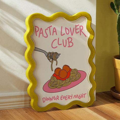 Pasta Lover Club Digital Art Print Foodie Lover Gift Italian Gift Pasta Foodie Print Kitchen Art Pasta Print Poster Bolognese Print Colourful Wall Art Spaghetti Lover Italian Gift Idea This Pasta Lover Club print hits different. For all you Spaghetti and Bolognese lovers I can hear your stomach rumble and heart jump with joy, add a touch of flavour to your room and let everyone know about your love for ramen with this unique and vibrant print! ♥THE ART♥ This is a DIGITAL product (not physical). You will receive a link to download your art after purchasing. Upon purchase, you will be able to instantly download this print in 4 different sizes/ratios: A5, A4, A3 & A2. You will therefore receive 4 digital prints in total, all of which are very high quality (300 dpi). ♥DOWNLOADING♥ After your p Pasta Illustration, Foodie Lover, Italian Gifts, Pasta Lover, Ceramics Ideas Pottery, Digital Art Print, Colorful Wall Art, Unique Wall Decor, Kitchen Art