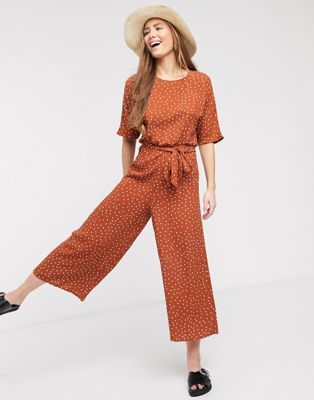 ASOS DESIGN tie waist jumpsuit in polka dot Rompers Online, Tie Waist Jumpsuit, Polka Dots Fashion, Jumpsuit Online, Photo Outfit, Couple Outfits, Women's Summer Fashion, Work Fashion, Rompers Women