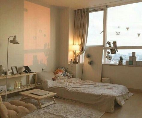 korean bedroom aesthetic room decor seoul beige coffee cream milk tea ideas wooden light soft minimalistic 아파트 침실 アパート 寝室 aesthetic home interior apartment japanese kawaii g e o r g i a n a : f u t u r e h o m e Hiasan Bilik Tidur, Hiasan Bilik, Bilik Tidur, Room Deco, Minimalist Room, Aesthetic Rooms, Small Room Bedroom, Room Inspiration Bedroom, Bedroom Aesthetic