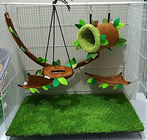 Hot Sale 5 piece KPS Cute Sugar Glider Hamster Squirrel Small Pet Cage Set Forest Pattern Light Brown Polar Bears Republic *** Check out the image by visiting the link.Note:It is affiliate link to Amazon. Cute Sugar Glider, Rabbit Cages Outdoor, Polar Bear Color, Diy Rabbit Cage, Cat Tree Designs, Sugar Glider Cage, Animal Cage, Rabbit Cages, Forest Pattern