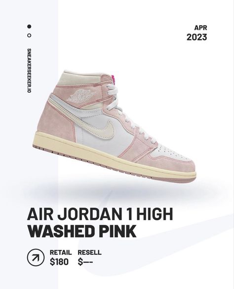 Air Jordan Washed Pink, Washed Pink Jordans, Pink Jordans, Air Jordan 1 High, Jordan 1 High, Air Jordan 1, Jordan 1, Air Jordan, Air Jordans